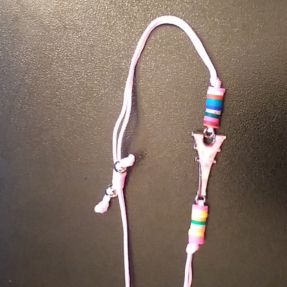 BBTO Gorgeous Eiffel Tower Bracelet w Pink Cording up to 10 inches - Picture 3 of 6